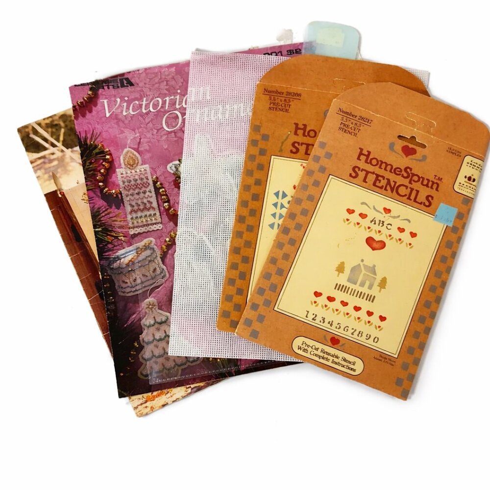 Vintage Stencils By HomeSpun Little Bit O'Country Stencil Magic Sewing Crafting